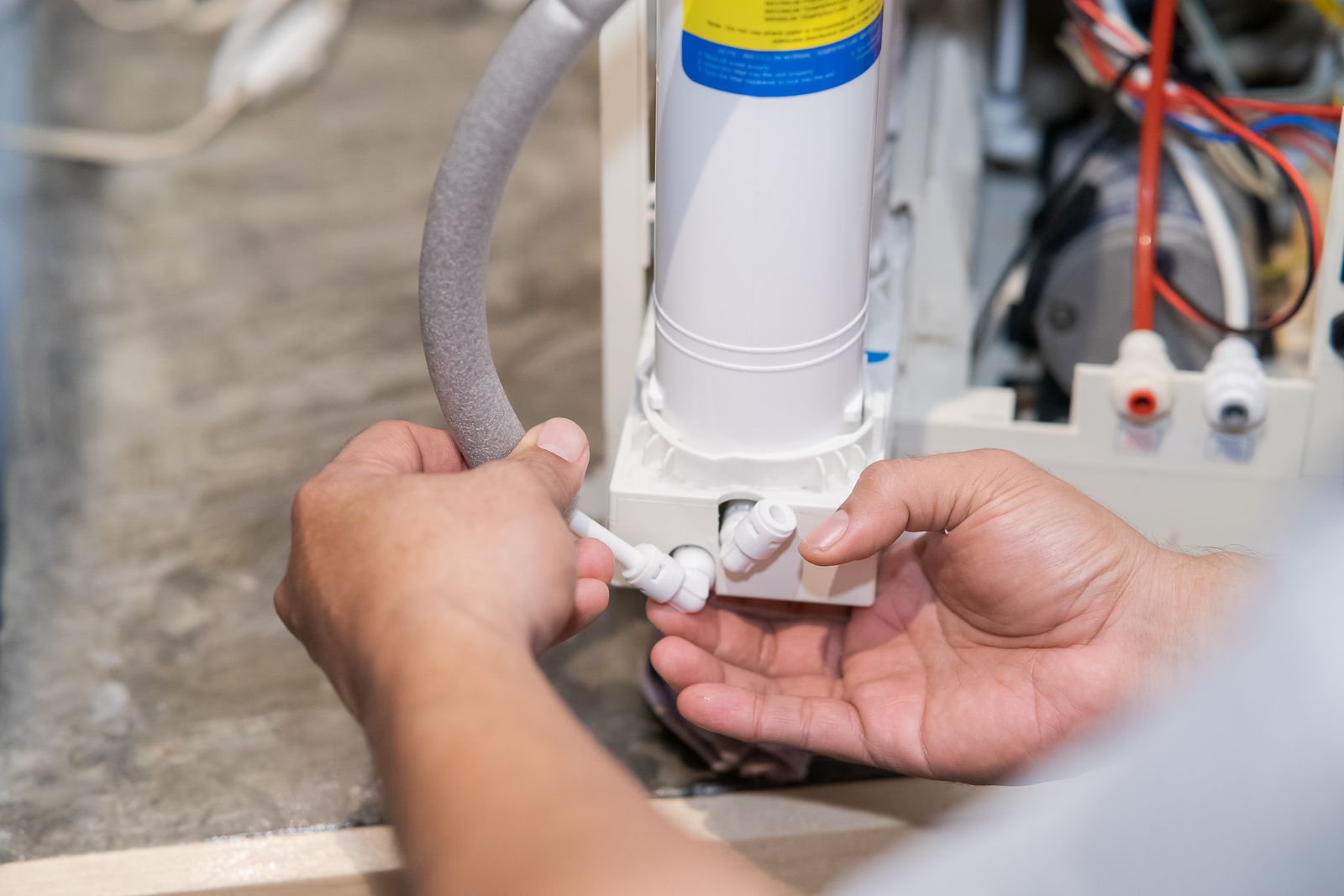 Fix My Water Softener technician performing water softener service