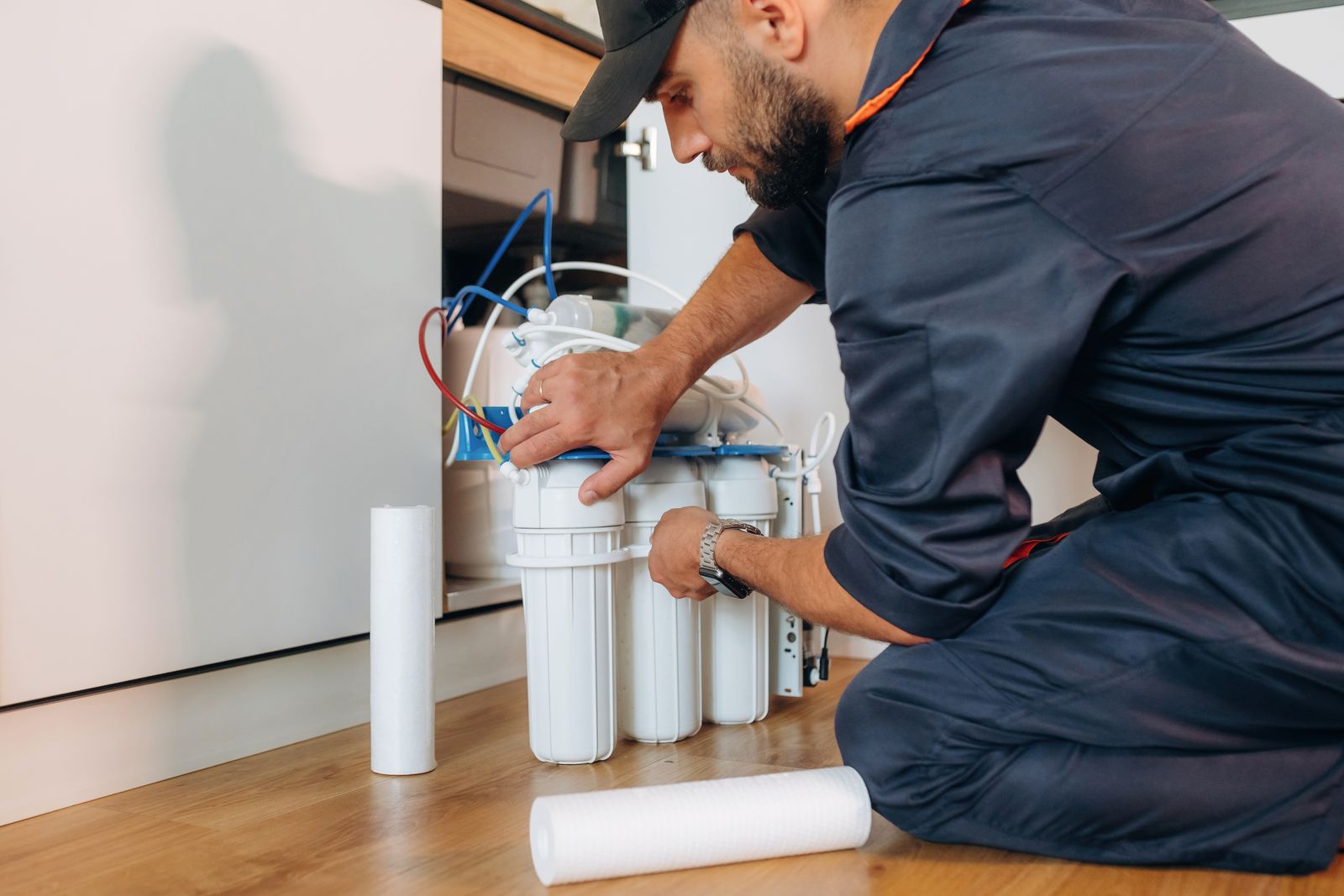 Fix My Water Softener technician performing water softener service